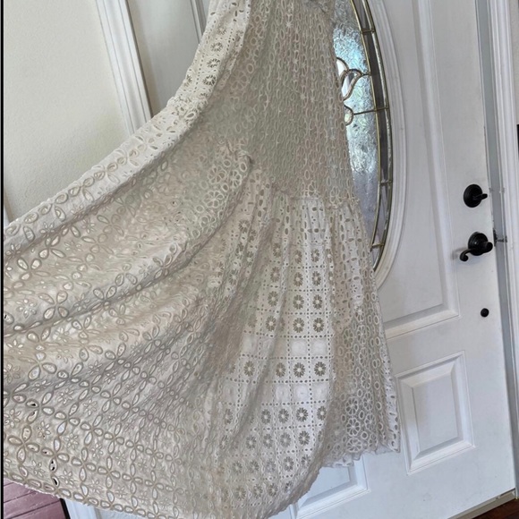 Free People Yesenia Long Dress White, like new - Picture 7 of 7